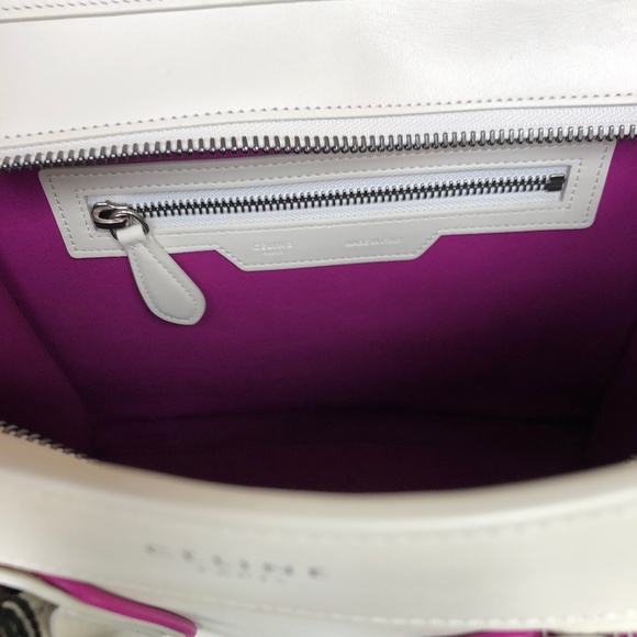 ❗️SOLD❗️Celine White/Magenta Micro Luggage Tote - Picture 9 of 16